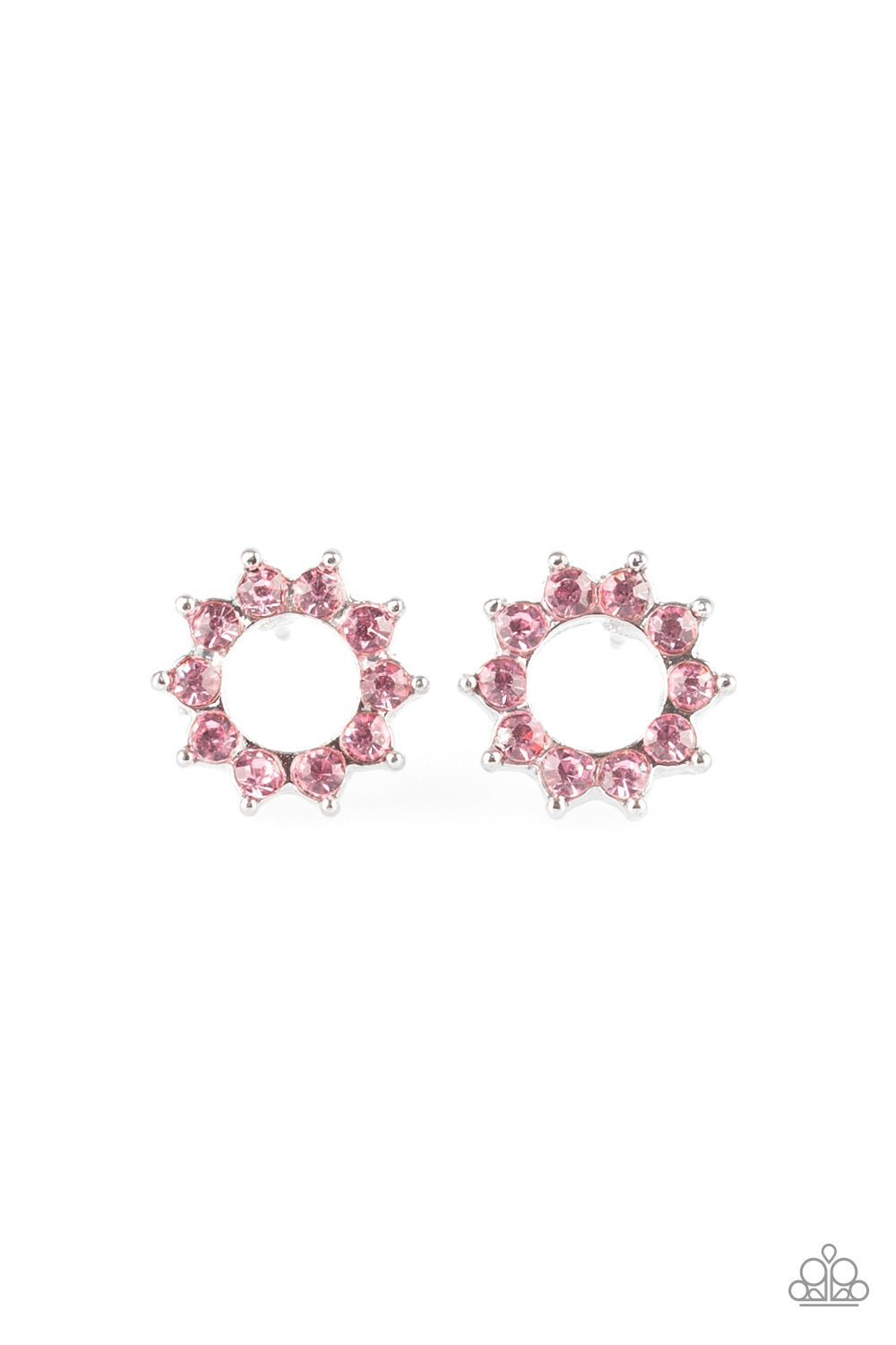 Richly Resplendent - Pink Post Earrings