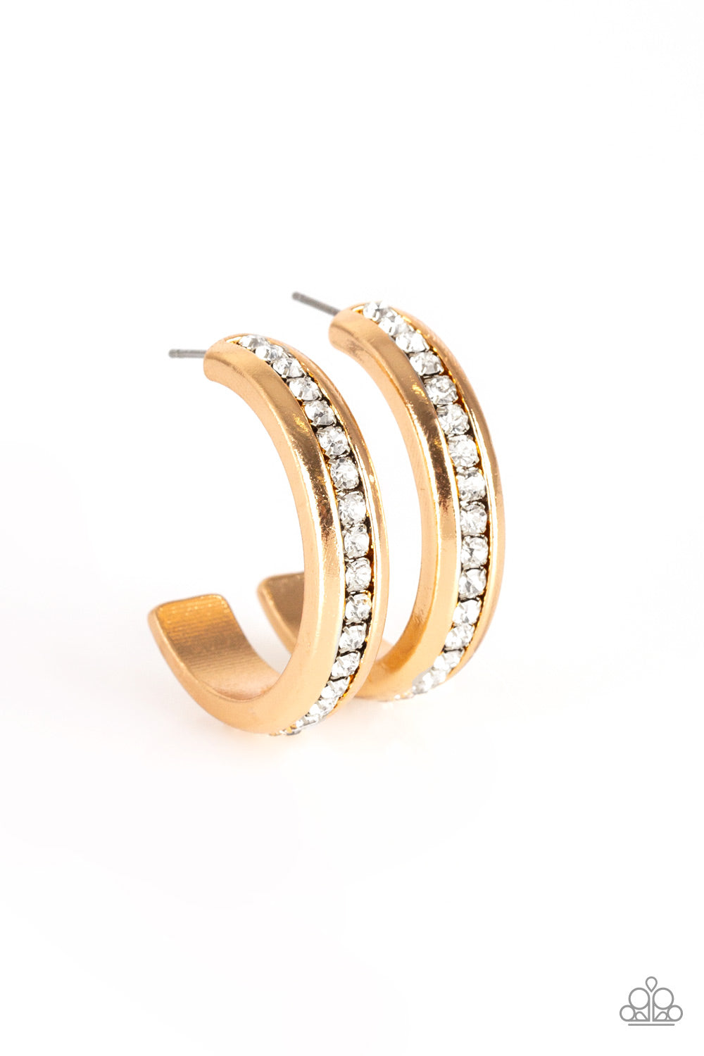 5th Avenue Fashionista - Gold Earrings