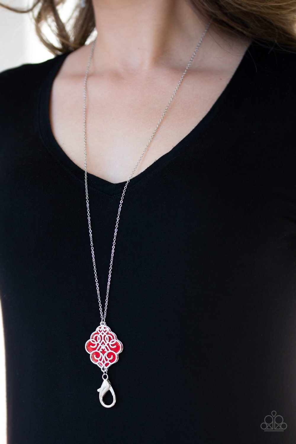 Malibu Mandala - Red Necklace