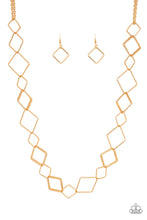 Load image into Gallery viewer, Backed Into A Corner - Gold Necklaces
