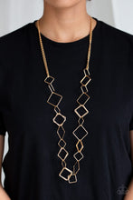 Load image into Gallery viewer, Backed Into A Corner - Gold Necklaces
