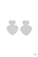 Load image into Gallery viewer, Heart-Racing Refinement - Silver Earring
