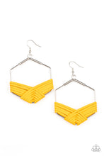 Load image into Gallery viewer, Suede Solstice - Yellow Earring
