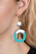 Load image into Gallery viewer, ENTRADA at Your Own Risk - Blue Earring
