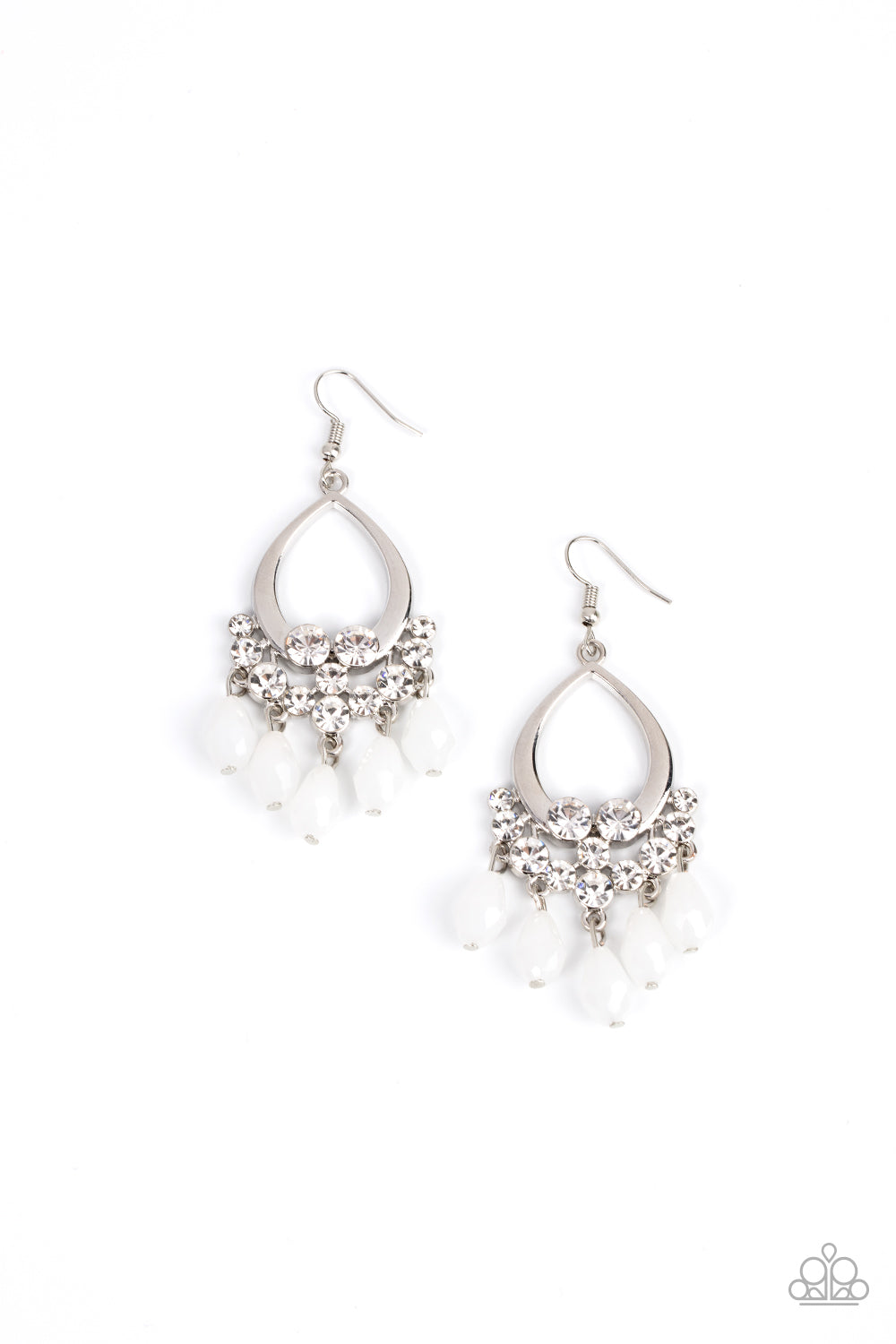 Famous Fashionista - White Earring