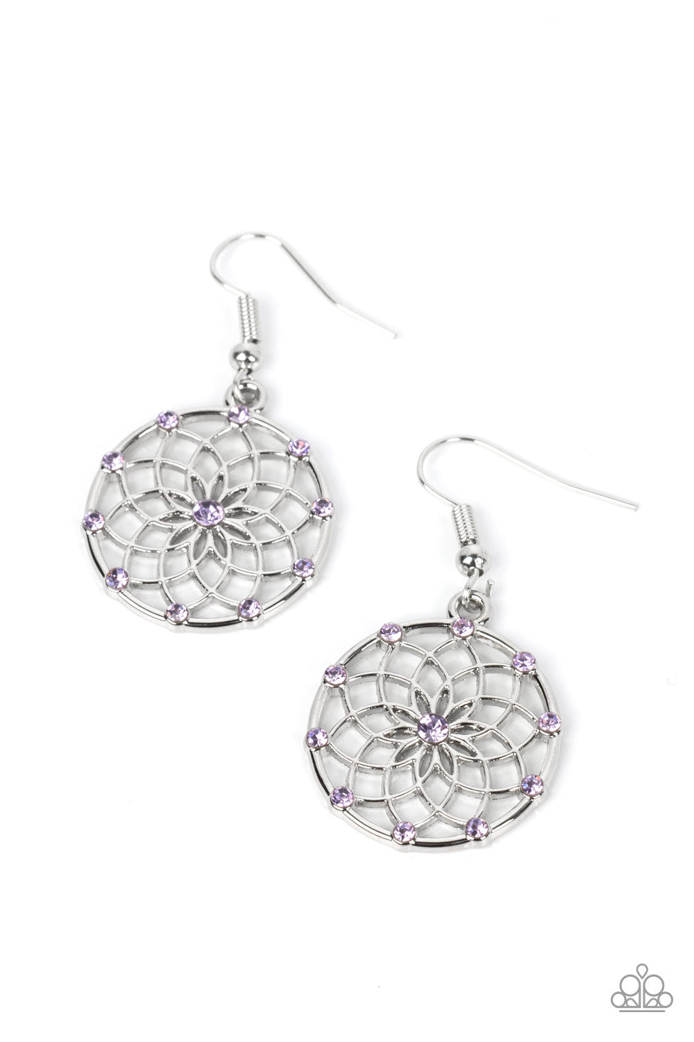 Springtime Salutations - Purple Earring