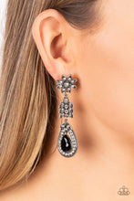 Load image into Gallery viewer, Floral Fantasy - Black Earring
