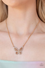 Load image into Gallery viewer, Baroque Butterfly - Gold Necklace
