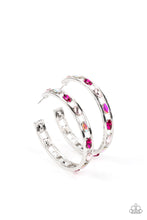 Load image into Gallery viewer, The Gem Fairy - Pink Hoop Earring
