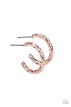 Load image into Gallery viewer, Triumphantly Textured - Rose Gold Earrings
