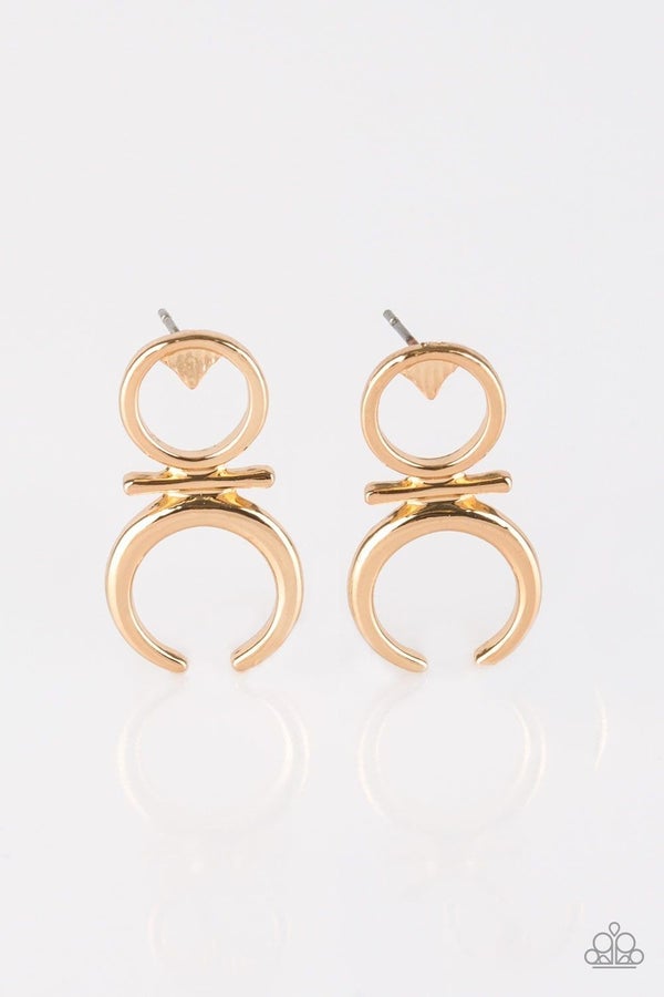 Gold Post Earrings