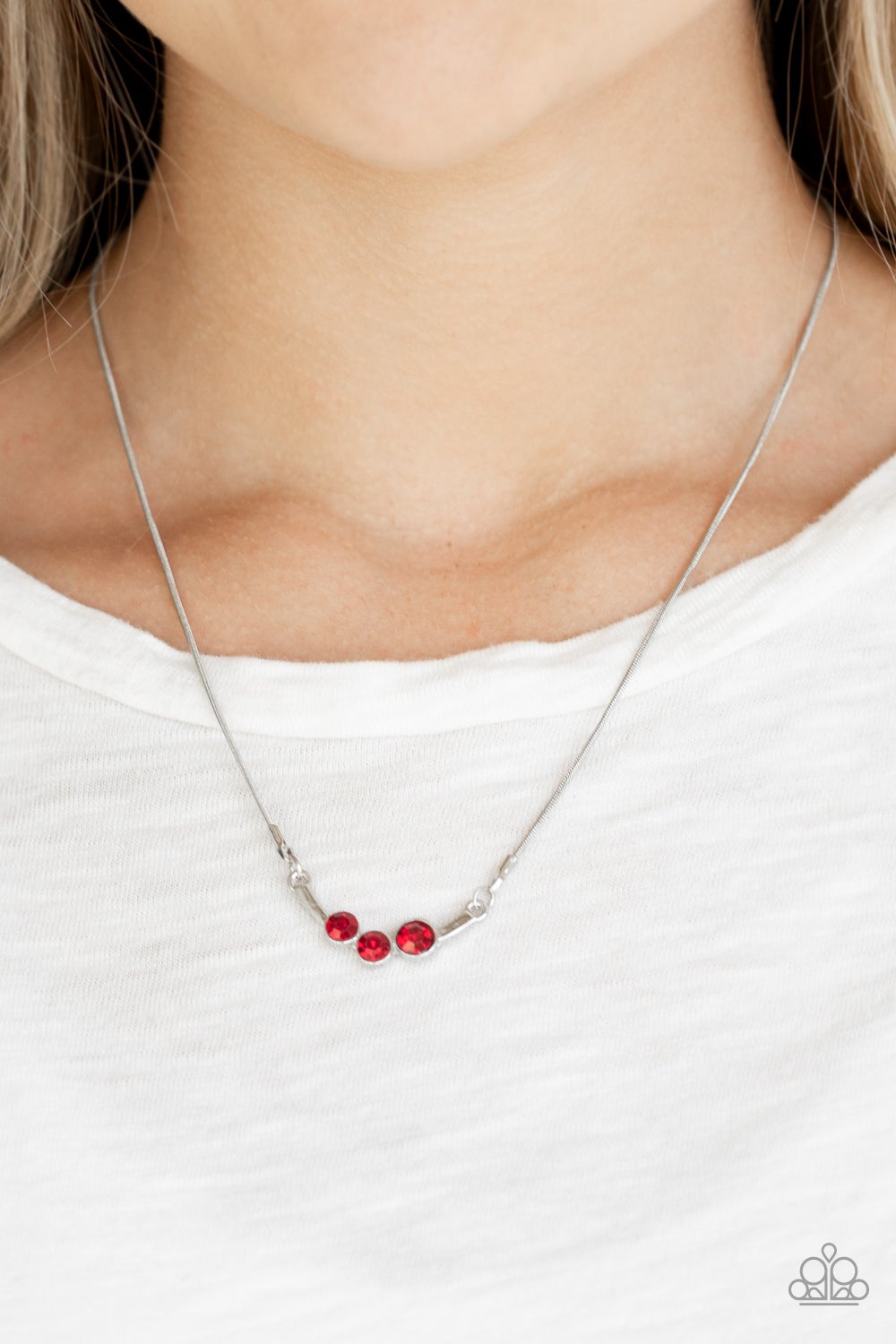 Sparkling Stargazer - Red Necklaces