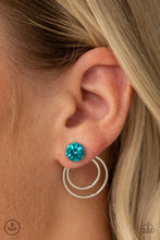 Load image into Gallery viewer, Word Gets Around - Blue Earrings
