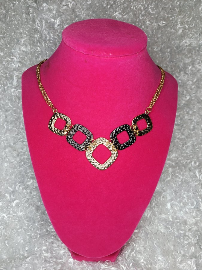 Gunmetal and Gold Necklaces