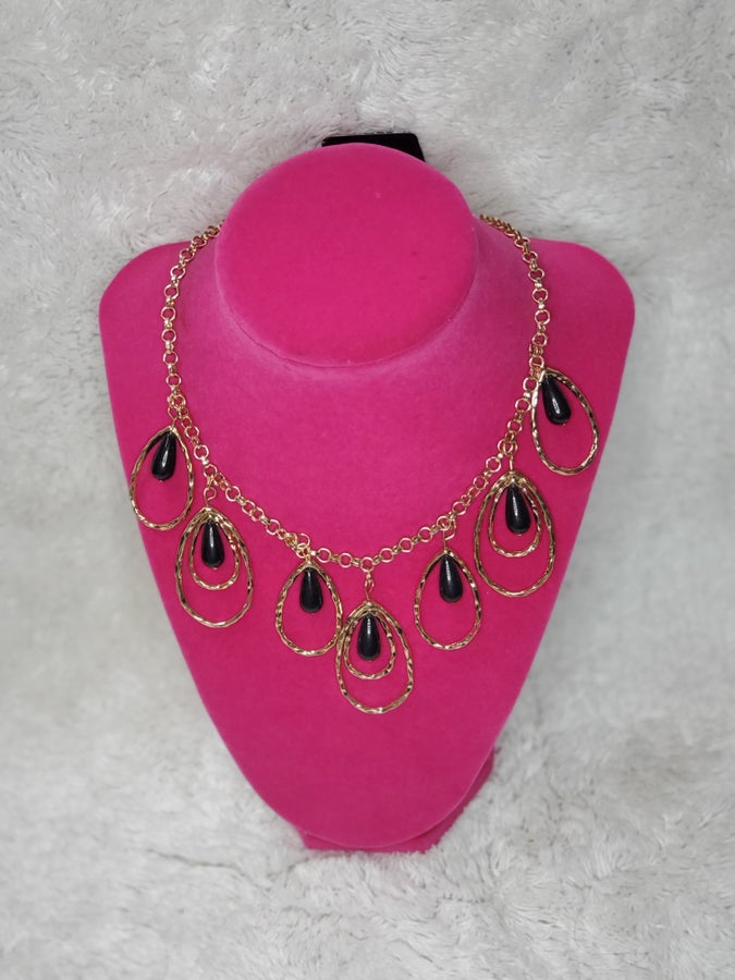 GOLD AND BLACK NECKLACES